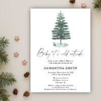 Baby es ist kalt außerhalb der Weihnachtsdusche