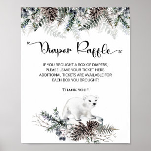 Baby es ist kalt außerhalb der Winter Windel-Tombo Poster