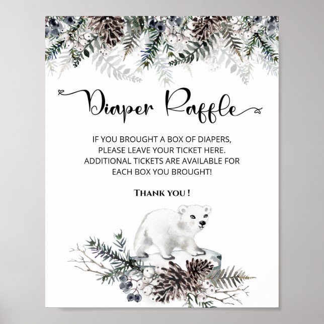 Baby es ist kalt außerhalb der Winter Windel-Tombo Poster (Vorne)