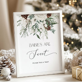 Baby es ist kalt außerhalb immergrünen Babys sind  Poster