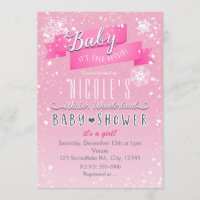 BABY ES IST KALT AUSSERHALB Pink Baby Dusche Einla