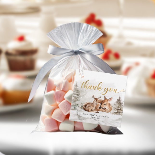 Baby es ist kalt außerhalb von Forest Deer Baby Sh Geschenkanhänger (Von Creator hochgeladen)