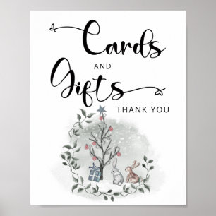 Baby es ist kalt außerhalb Winterkarten und Gesche Poster