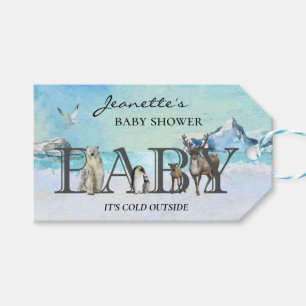 Baby Es ist kalt draußen Arktis Tierdusche Geschenkanhänger