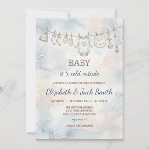 Baby, es ist kalt draußen Baby Shower Einladung