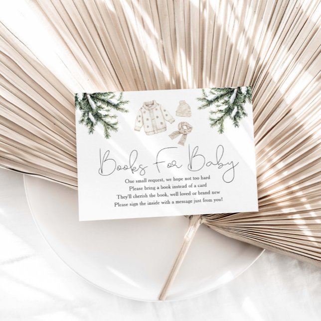 Baby Es ist kalt draußen Babydusche Bücher für Bab Begleitkarte (Von Creator hochgeladen)