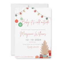 Baby es ist kalt draußen Babydusche Einladung