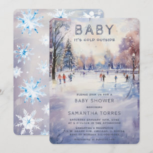 Baby Es ist kalt draußen Babydusche Einladung