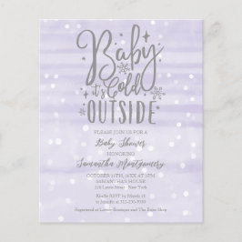 Baby Es ist kalt draußen Babydusche Einladung