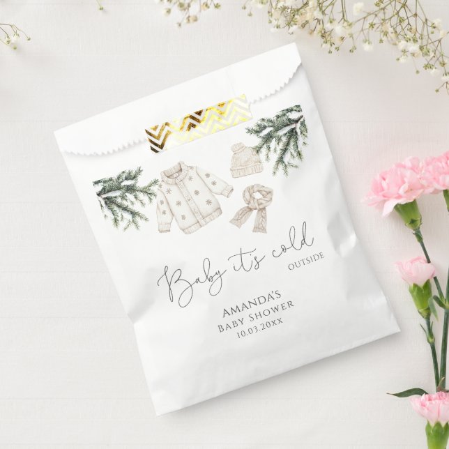 Baby Es ist kalt draußen Babydusche Geschenktütchen (Versiegelt)