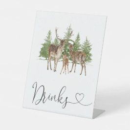 Baby Es ist kalt draußen Babydusche Getränke Sockelschild