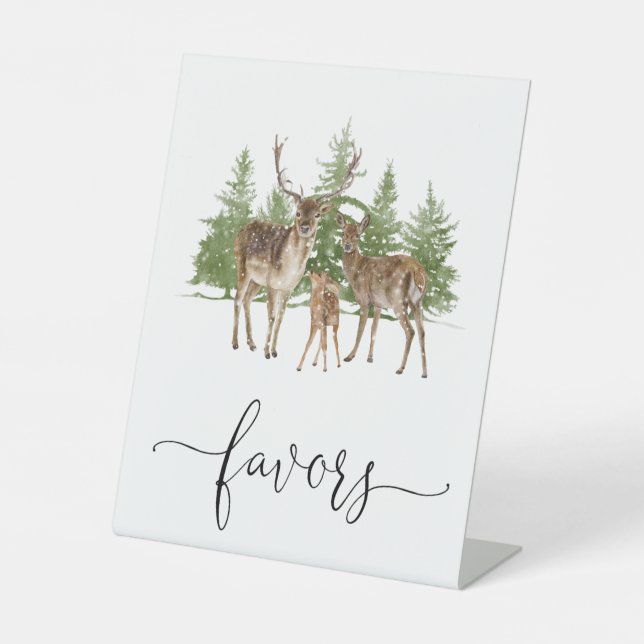 Baby Es ist kalt draußen Babyduschfavors Sockelschild (Vorderseite)