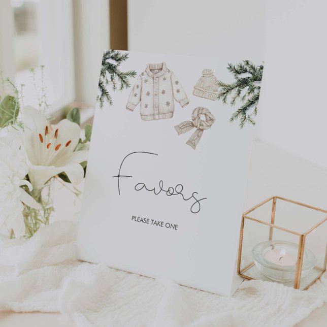 Baby Es ist kalt draußen Babyduschfavors Sockelschild (Von Creator hochgeladen)