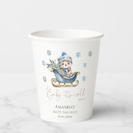 Baby Es ist kalt draußen Bärendusche Pappbecher