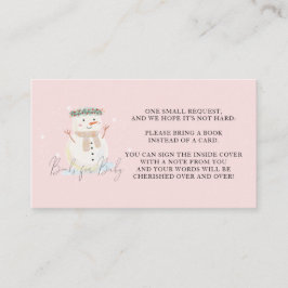 Baby Es ist kalt draußen Duschbücher für Babykarte Platzkarte