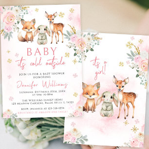 Baby es ist kalt draußen Dusche Einladung