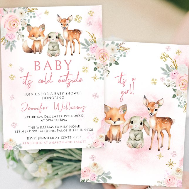 Baby es ist kalt draußen Dusche Einladung (Von Creator hochgeladen)