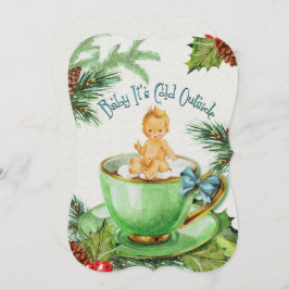 Baby Es ist kalt draußen | Einladung der Babydusch