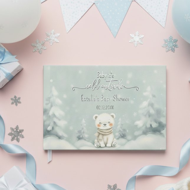 Baby, es ist kalt draußen Eisbär Winter Gästebuch (Von Creator hochgeladen)