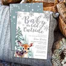 Baby es ist kalt draußen | Fawn Winter Baby Dusche