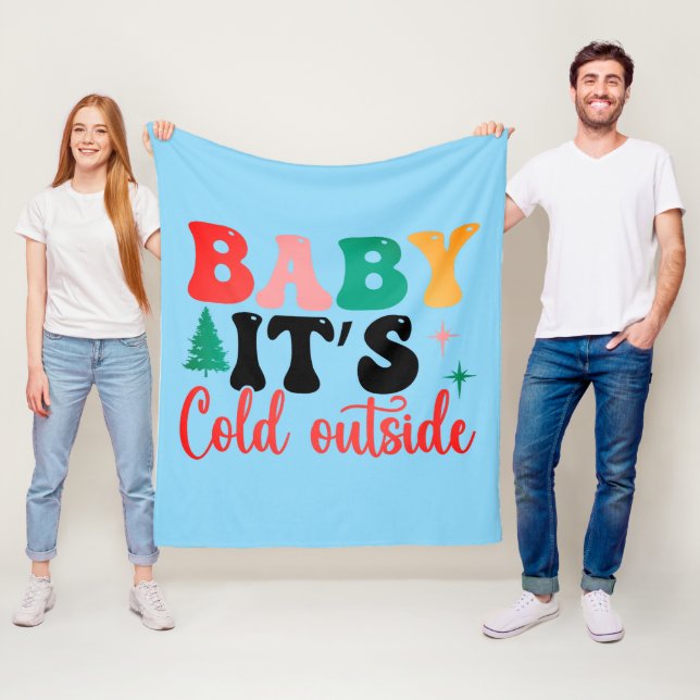Baby, es ist kalt draußen fleecedecke (Beispiel)
