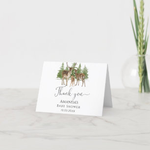 Baby Es ist kalt draußen Hirschbaby-Dusche Dankeskarte