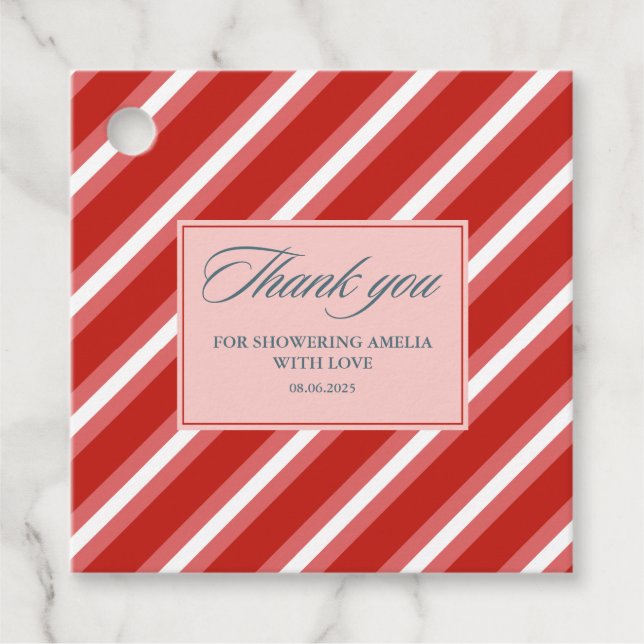 Baby Es ist kalt draußen im Winter gefühlte Babydu Geschenkanhänger (Vorderseite)