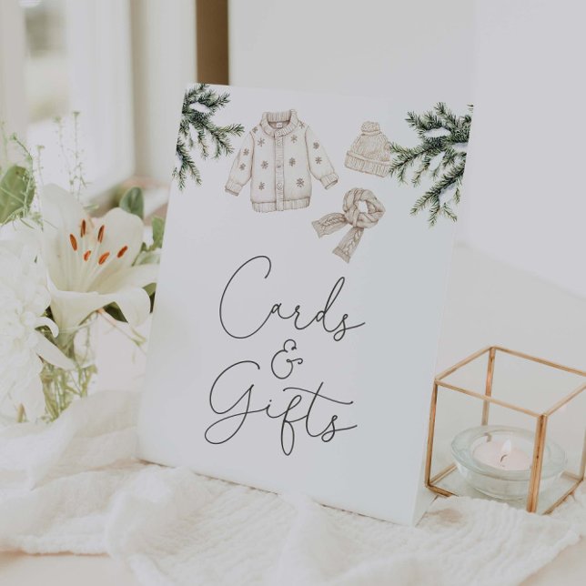 Baby Es ist kalt draußen Karten und Geschenke Sockelschild (Von Creator hochgeladen)