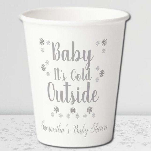 Baby Es ist kalt draußen Papier Cups Pappbecher (Von Creator hochgeladen)