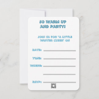 Baby, es ist kalt draußen! Partybedarf Einladung