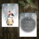 Baby Es ist kalt draußen Pinguin Feiertagskarte<br><div class="desc">Die personalisierte Weihnachtskarte mit einem bezaubernden Pinguin in einer schneebedeckten Landschaft! Diese Karte erfasst den Kern der Urlaubssaison mit ihrem herzerwärmenden Bild. Mit der charmanten Botschaft "Baby, es ist kalt draußen" fügt es Ihren Weihnachtsgrüßen eine Touch Verspieltheit hinzu. Egal, ob Sie Liebenden Beifall schenken oder Freunde herzlich willkommen heißen wollen,...</div>