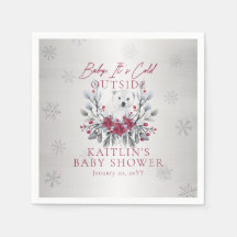 Baby Es ist kalt draußen Polar Bear Babydusche