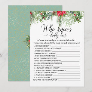 Baby es ist kalt draußen Spiele, die Dadbes kennen Einladung