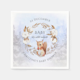 Baby Es ist kalt draußen Squirrel Winter Baby Dusc Serviette