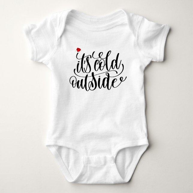 Baby es ist kalt draußen strampler (Vorderseite)