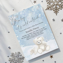 Baby, es ist kalt draußen Teddybär-Schneeflocken