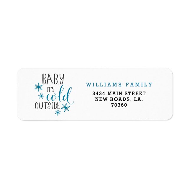 Baby Es ist kalt draußen Weihnachten (Vorne)