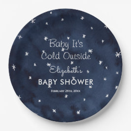 Baby Es ist kalt draußen Whimsical Baby Dusche Pappteller