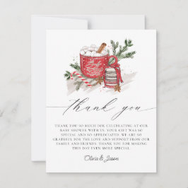 Baby Es ist kalt draußen Winter Baby Dusche Dankeskarte