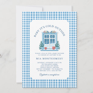 Baby Es ist kalt draußen Winter Baby Dusche Einladung