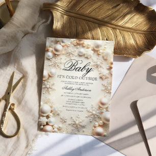 Baby Es ist kalt draußen Winter Baby Dusche Einladung