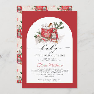 Baby Es ist kalt draußen Winter Baby Dusche Einladung