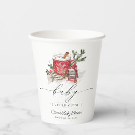 Baby Es ist kalt draußen Winter Baby Dusche Pappbecher