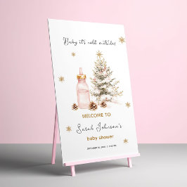 Baby es ist kalt draußen Winter Baby Dusche Poster