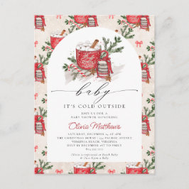Baby Es ist kalt draußen Winter Baby Dusche Postkarte