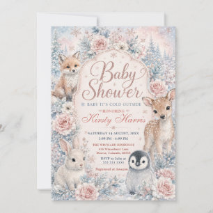 Baby, es ist kalt draußen Winter-Baby-Party Einladung