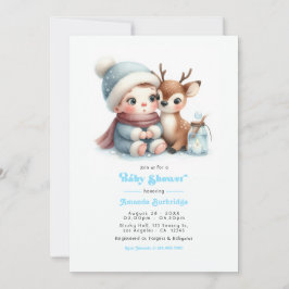 Baby, es ist kalt draußen Winter-Baby-Party Einladung