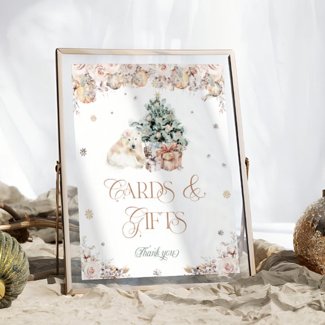 Baby Es ist kalt draußen Winter Bärenkarte und Ges Poster (Von Creator hochgeladen)