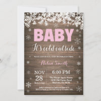 Baby, es ist kalt draußen Winter Mädchen Baby Show