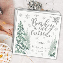 Baby es ist kalt draußen | Winter Silver Baby Dusc